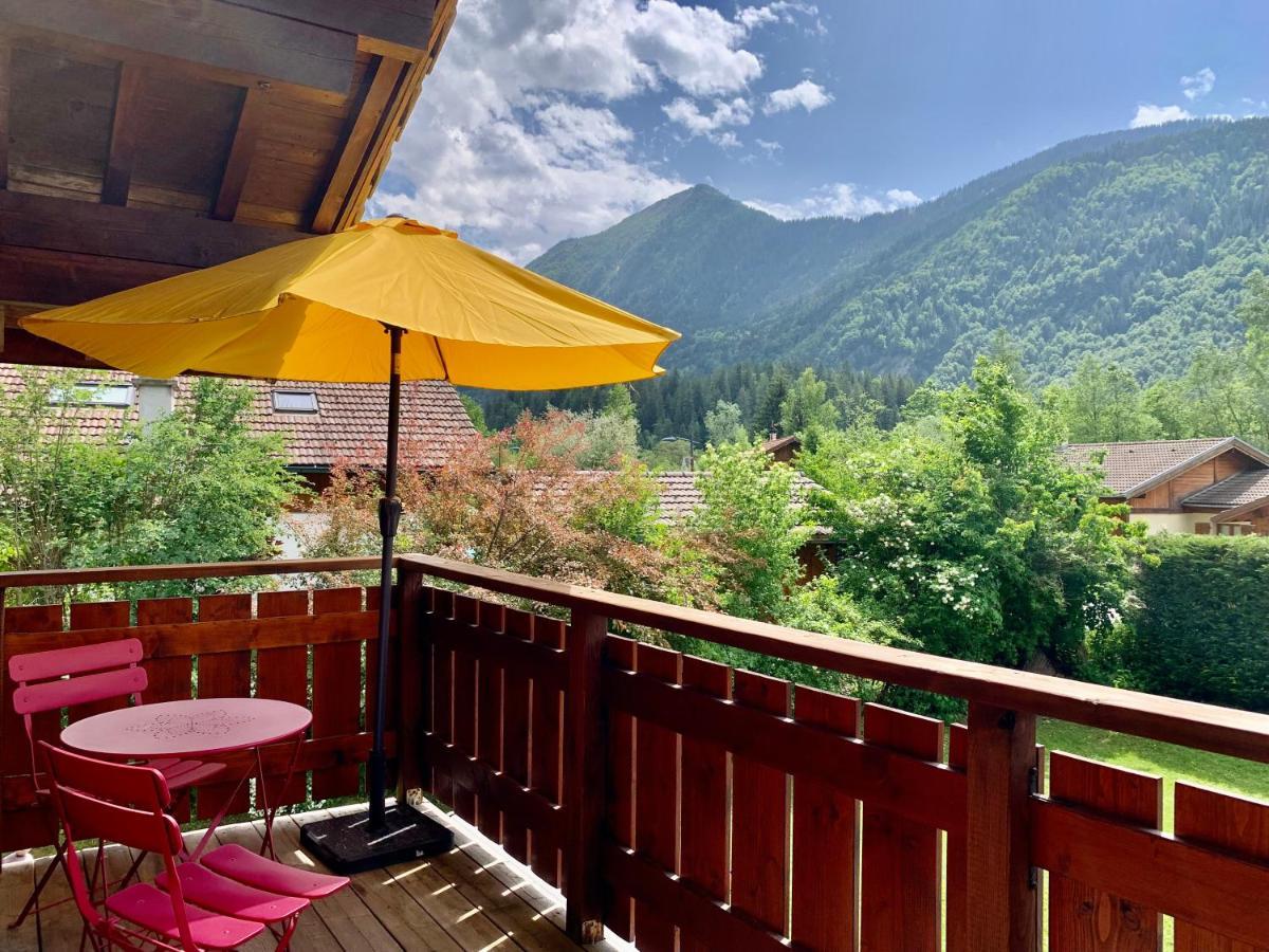 Appartement Avec Jacuzzi Dans Chalet Prive, Grande Terrasse, Parking Gratuit Les Houches Exteriör bild